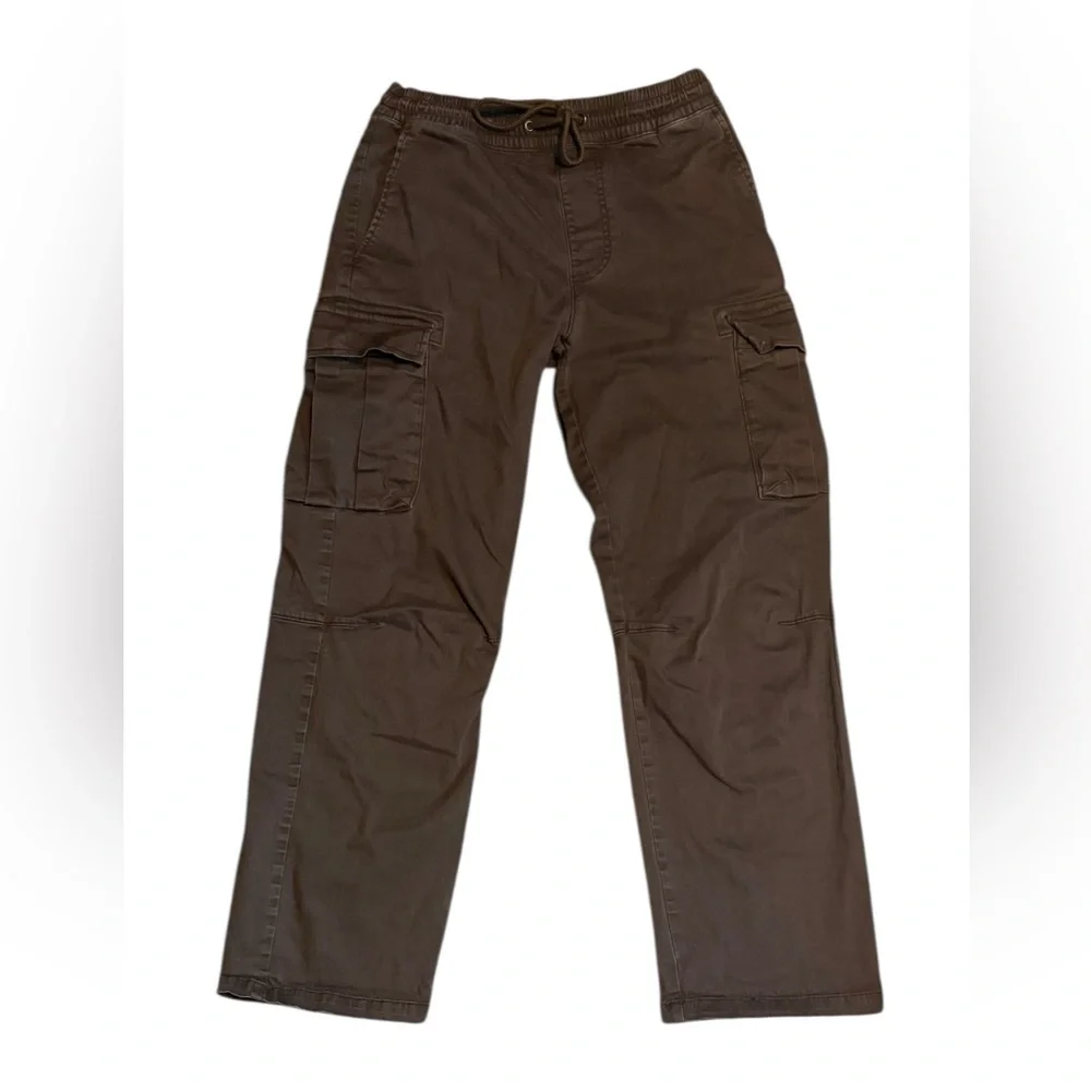 PacSun Stretch Brody Cargo Pants Brown Baggy Fit Size Small - Picture 7 of 12